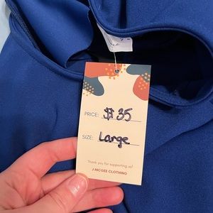 Boutique dress size large navy